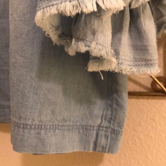 Denim Ruffle Top - Picture 9 of 9